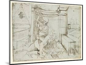 Aristotle and Phyllis-Leonardo da Vinci-Mounted Giclee Print
