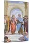 Aristotle and Plato: Detail from the School of Athens in the Stanza Della Segnatura, 1510-11 (Fresc-Raphael (1483-1520)-Mounted Giclee Print