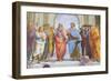 Aristotle and Plato: Detail from the School of Athens in the Stanza Della Segnatura, 1510-11 (Fresc-Raphael (1483-1520)-Framed Giclee Print