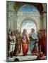 Aristotle and Plato: Detail from the School of Athens in the Stanza Della Segnatura, 1510-11-Raphael-Mounted Giclee Print