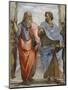 Aristotle and Plato: Detail of School of Athens, 1510-11 (Fresco) (Detail of 472)-Raphael-Mounted Premium Giclee Print