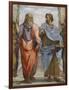 Aristotle and Plato: Detail of School of Athens, 1510-11 (Fresco) (Detail of 472)-Raphael-Framed Giclee Print