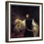 Aristotle before the Bust of Homer, 1653-Rembrandt van Rijn-Framed Giclee Print