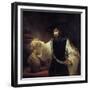 Aristotle before the Bust of Homer, 1653-Rembrandt van Rijn-Framed Giclee Print