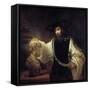Aristotle before the Bust of Homer, 1653-Rembrandt van Rijn-Framed Stretched Canvas