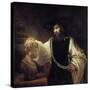 Aristotle before the Bust of Homer, 1653-Rembrandt van Rijn-Stretched Canvas