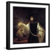 Aristotle before the Bust of Homer, 1653-Rembrandt van Rijn-Framed Giclee Print