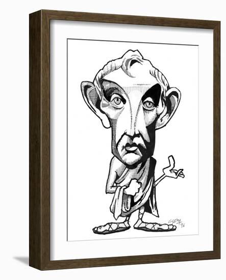 Aristotle, Caricature-Gary Gastrolab-Framed Photographic Print