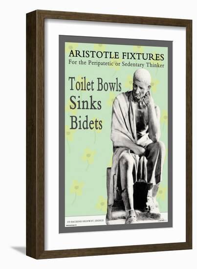 Aristotle Fixtures: For the Peripatetic or Sedentary Thinker-null-Framed Art Print