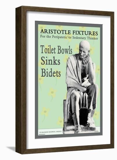 Aristotle Fixtures: For the Peripatetic or Sedentary Thinker-null-Framed Art Print