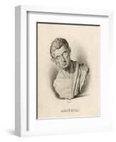 Aristotle Greek Philosopher: a Sculptured Head-Lizars-Framed Art Print