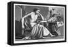 Aristotle Greek Philosopher as a Young Man Reading at His Desk-C. Laplante-Framed Stretched Canvas