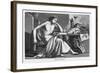 Aristotle Greek Philosopher as a Young Man Reading at His Desk-C. Laplante-Framed Art Print