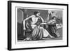 Aristotle Greek Philosopher as a Young Man Reading at His Desk-C. Laplante-Framed Art Print