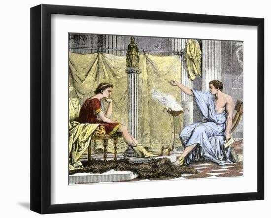 Aristotle Instructing the Young Alexander the Great-null-Framed Giclee Print