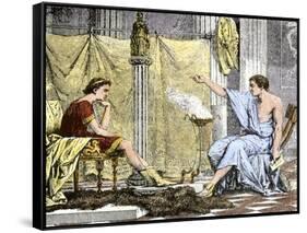 Aristotle Instructing the Young Alexander the Great-null-Framed Stretched Canvas