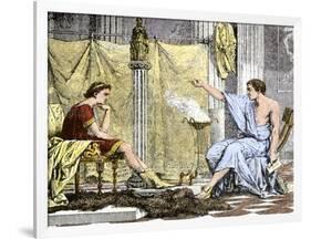 Aristotle Instructing the Young Alexander the Great-null-Framed Giclee Print