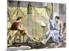 Aristotle Instructing the Young Alexander the Great-null-Mounted Giclee Print