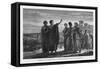 Aristotle Leaving Athens with His Followers Having Been Wrongly Accused of Impiety-Jan Verhas-Framed Stretched Canvas