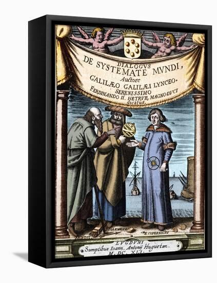 Aristotle, Ptolemy and Nicolaus Copernicus-null-Framed Stretched Canvas
