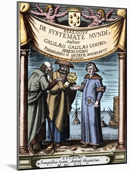 Aristotle, Ptolemy and Nicolaus Copernicus-null-Mounted Giclee Print