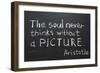 Aristotle Quote-Yury Zap-Framed Premium Giclee Print