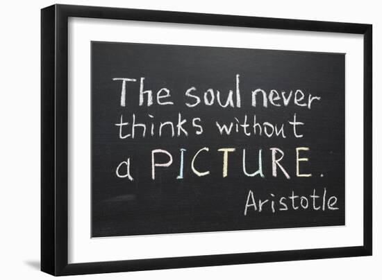 Aristotle Quote-Yury Zap-Framed Premium Giclee Print