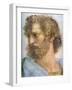 Aristotle. Stanza Della Segnatura. the School of Athens (Detail), 1509-1511-Raphael-Framed Giclee Print