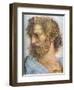 Aristotle. Stanza Della Segnatura. the School of Athens (Detail), 1509-1511-Raphael-Framed Giclee Print