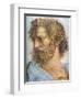 Aristotle. Stanza Della Segnatura. the School of Athens (Detail), 1509-1511-Raphael-Framed Giclee Print