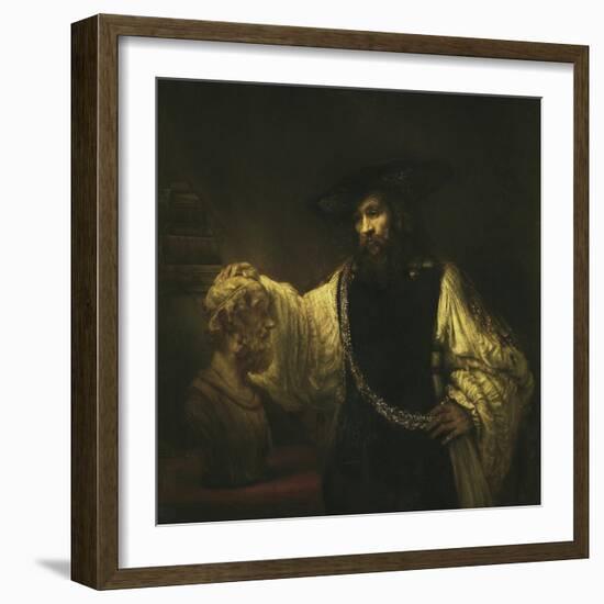 Aristotle with a Bust of Homer-Rembrandt van Rijn-Framed Giclee Print