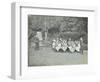 Arithmetic Lesson in the Garden, Birley House Open Air School, London, 1908-null-Framed Photographic Print