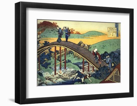 Ariwara no Narihira Ason-Katsushika Hokusai-Framed Art Print