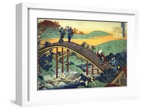 Ariwara no Narihira Ason-Katsushika Hokusai-Framed Art Print