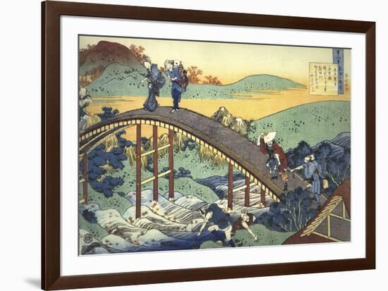 Ariwara no Narihira Ason-Katsushika Hokusai-Framed Art Print