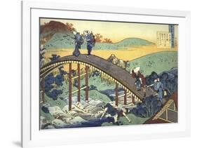 Ariwara no Narihira Ason-Katsushika Hokusai-Framed Art Print