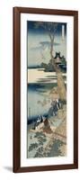 Ariwara no narihira, from the series 'Shika Shashin Kyo' (Imagery of the Poets)-Katsushika Hokusai-Framed Giclee Print