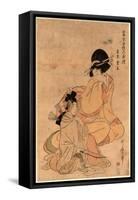 Ariwara No Narihira-Kitagawa Utamaro-Framed Stretched Canvas