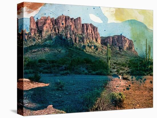 Arizona Abstract-Sisa Jasper-Stretched Canvas