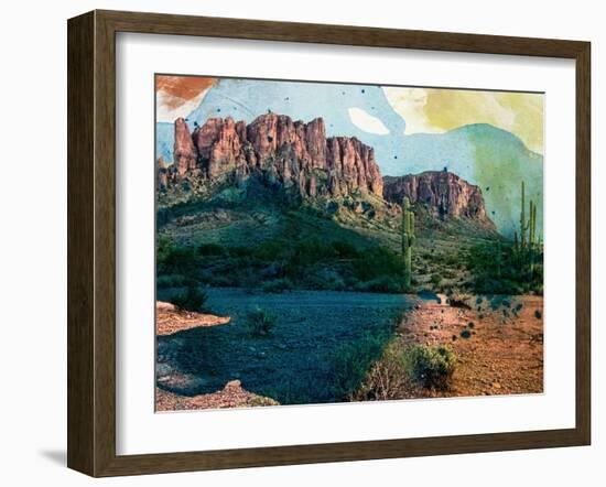 Arizona Abstract-Sisa Jasper-Framed Art Print