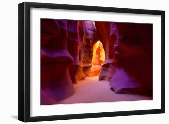 Arizona Antelope Canyon on Navajo Land Near Page USA-holbox-Framed Premium Photographic Print