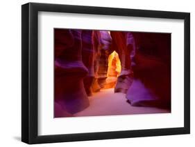 Arizona Antelope Canyon on Navajo Land Near Page USA-holbox-Framed Premium Photographic Print