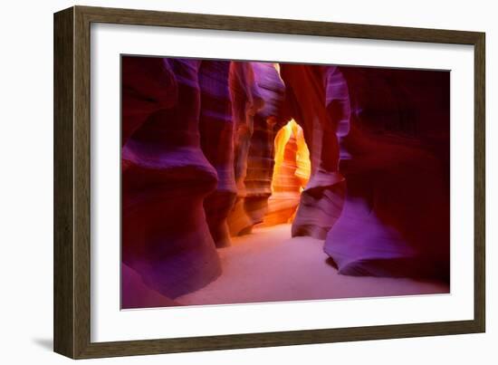 Arizona Antelope Canyon on Navajo Land Near Page USA-holbox-Framed Photographic Print