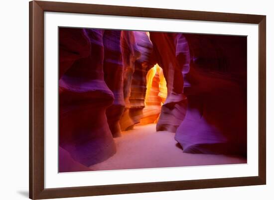 Arizona Antelope Canyon on Navajo Land Near Page USA-holbox-Framed Photographic Print