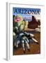 Arizona - Blond Tarantula-Lantern Press-Framed Art Print