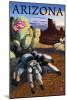 Arizona - Blond Tarantula-Lantern Press-Mounted Art Print