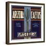 Arizona Cactus Brand - Phoenix, Arizona - Citrus Crate Label-Lantern Press-Framed Art Print