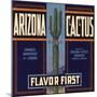 Arizona Cactus Brand - Phoenix, Arizona - Citrus Crate Label-Lantern Press-Mounted Art Print
