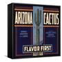 Arizona Cactus Brand - Phoenix, Arizona - Citrus Crate Label-Lantern Press-Framed Stretched Canvas