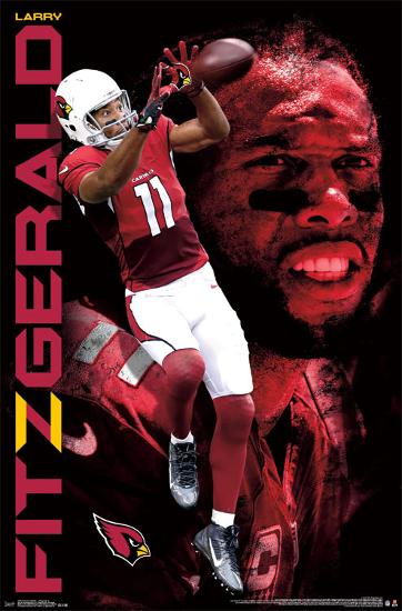 Arizona Cardinals - L Fitzgerald 14-null-Lamina Framed Poster